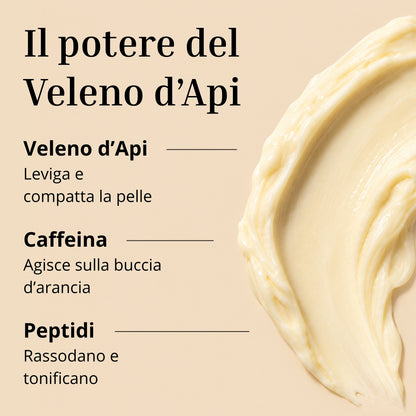 Crema Corpo Lift Intensivo al Veleno d’Api con Caffeina e Peptidi