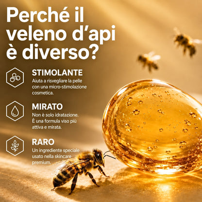 Crema Viso Anti-Età al Veleno d'Api con Acido Ialuronico e Olio di Rosa Canina – 50ml