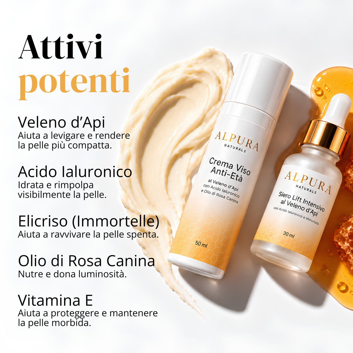 Set Anti-Age Completo al Veleno d'Api – Siero Lifting 30ml + Crema Viso 50ml