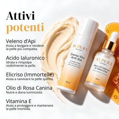 Set Anti-Age Completo al Veleno d'Api – Siero Lifting 30ml + Crema Viso 50ml