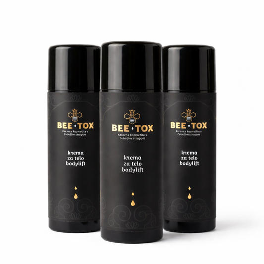 Set Risparmio: 3x Crema Viso Anti-Età al Veleno d'Api con Acido Ialuronico e Olio di Rosa Canina (3 x 50ml)