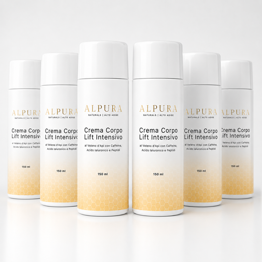 Set Risparmio: 6x Crema Corpo Rassodante al Veleno d’Api con Caffeina e Peptidi (6 x 150g)
