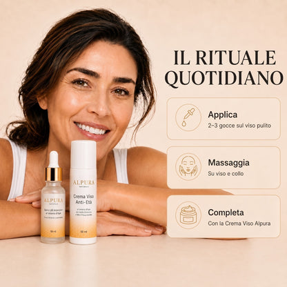 Siero Viso Anti-Età al Veleno d'Api con Acido Ialuronico e Immortelle – 30ml