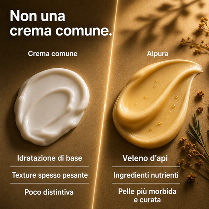Crema Viso Anti-Età al Veleno d'Api con Acido Ialuronico e Olio di Rosa Canina – 50ml