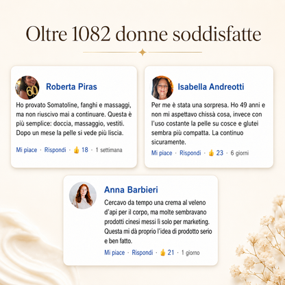 Crema Corpo Lift Intensivo al Veleno d’Api con Caffeina e Peptidi